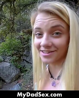 Hiking Turns To Fucking With Stepdaddy