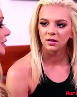 Pretty Briana Banks lure her sweet and innocent teen stepdaughter Tiffany to join them