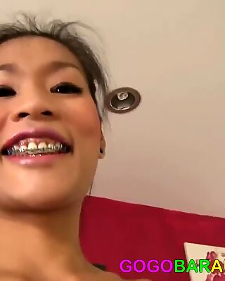 Swank Thai slut auditions for sex job